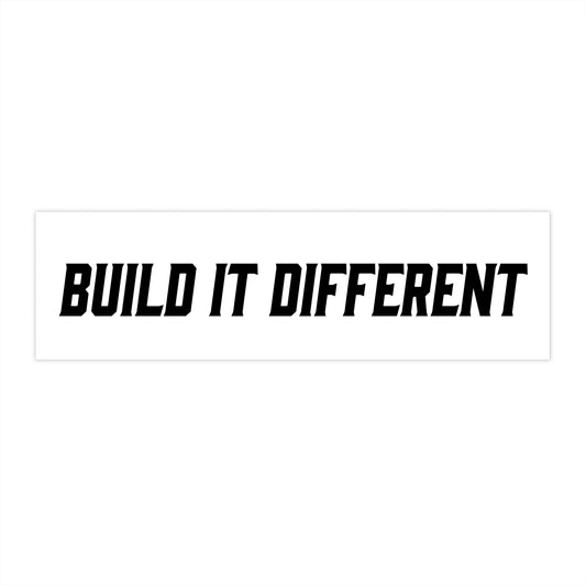 Build It Different Bumper Sticker